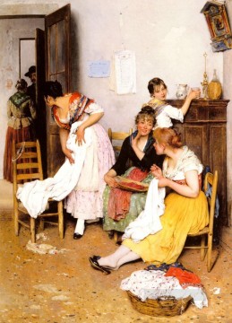 ウジェーヌ・デ・ブラース Painting - 「新しい求婚者」の女性ユージーン・デ・ブラース